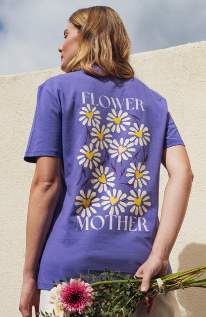 Camiseta Oversize con Estampado Floral